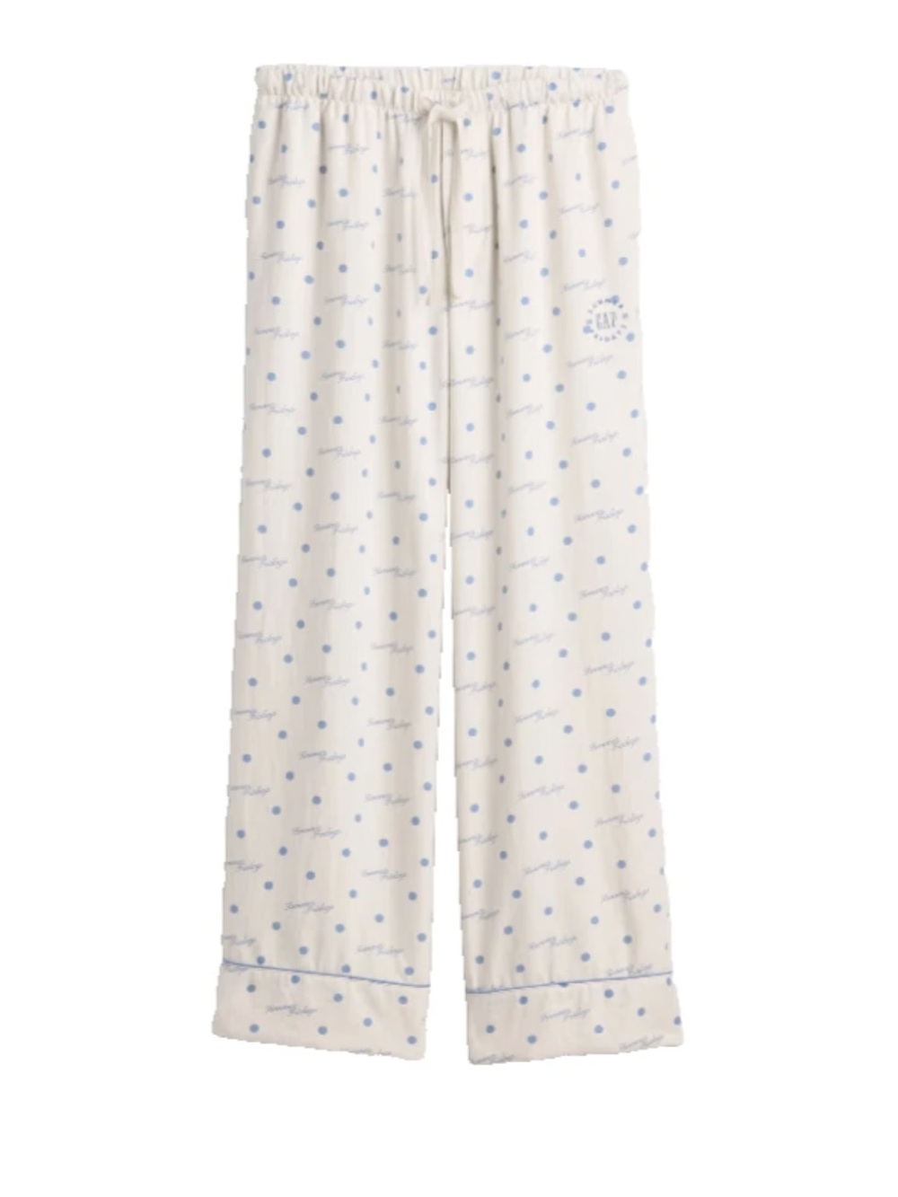 NEW Gap × Summer Fridays Relaxed Flannel Dotted PJ Pants Ivory Beige Frost  XL